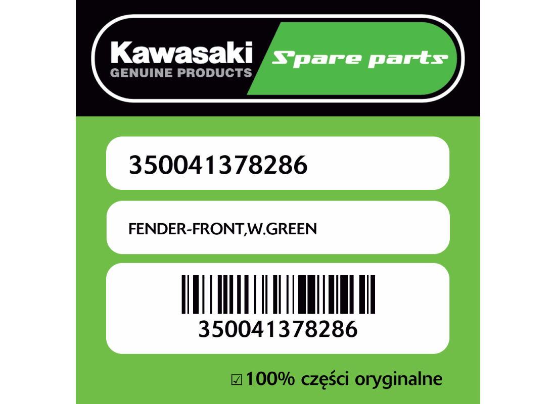 FENDER-FRONT,W.GREEN
