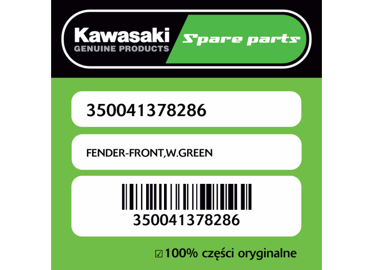 FENDER-FRONT,W.GREEN