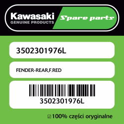 FENDER-REAR,F.RED