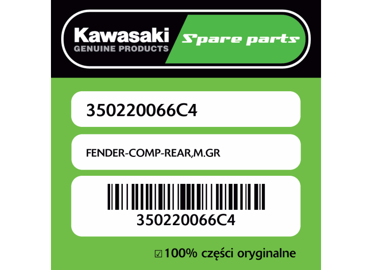 FENDER-COMP-REAR,M.GR