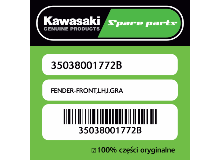FENDER-FRONT,LH,I.GRA