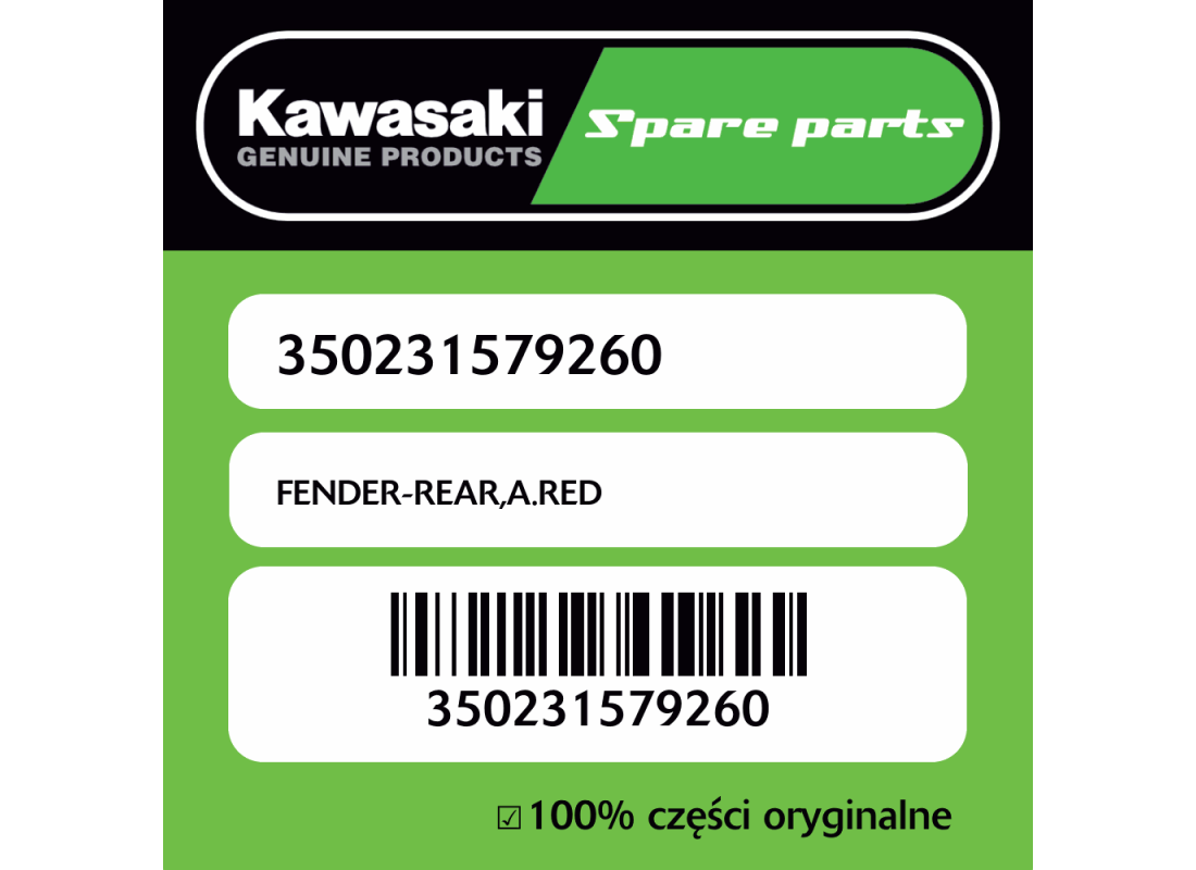 FENDER-REAR,A.RED