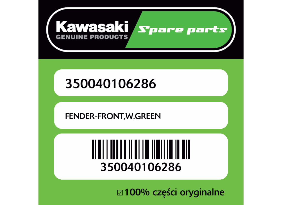 FENDER-FRONT,W.GREEN