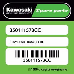 STAY,REAR FRAME,L.GRE