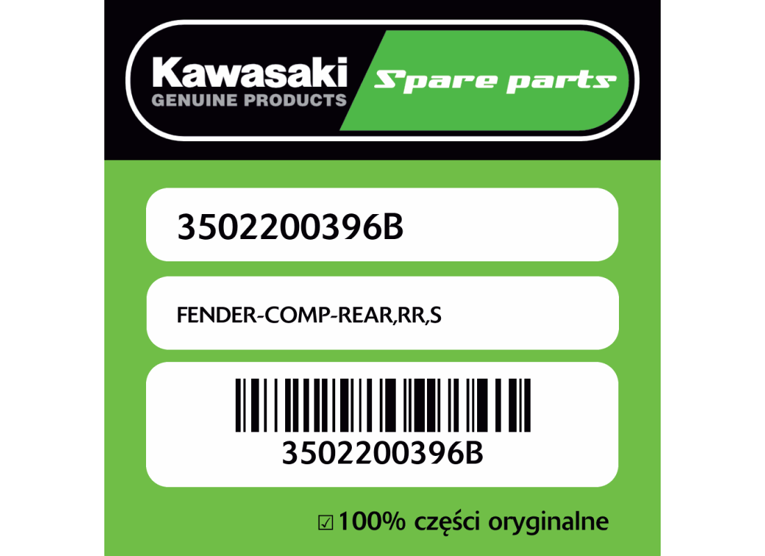 FENDER-COMP-REAR,RR,S