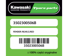FENDER-REAR,S.RED