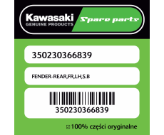 FENDER-REAR,FR,LH,S.B