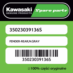 FENDER-REAR,N.GRAY