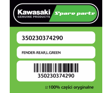 FENDER-REAR,L.GREEN