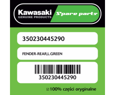 FENDER-REAR,L.GREEN