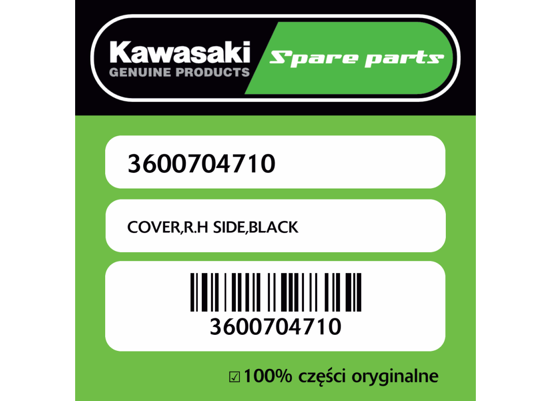 COVER,R.H SIDE,BLACK