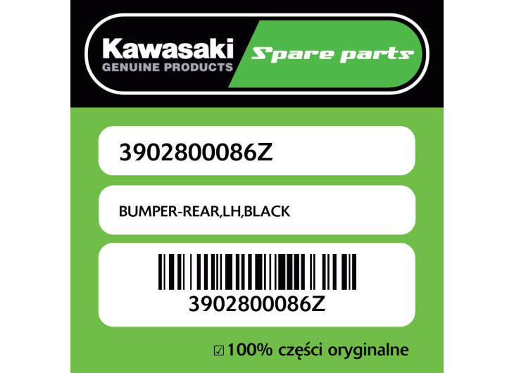 BUMPER-REAR,LH,BLACK