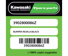 BUMPER-REAR,LH,BLACK