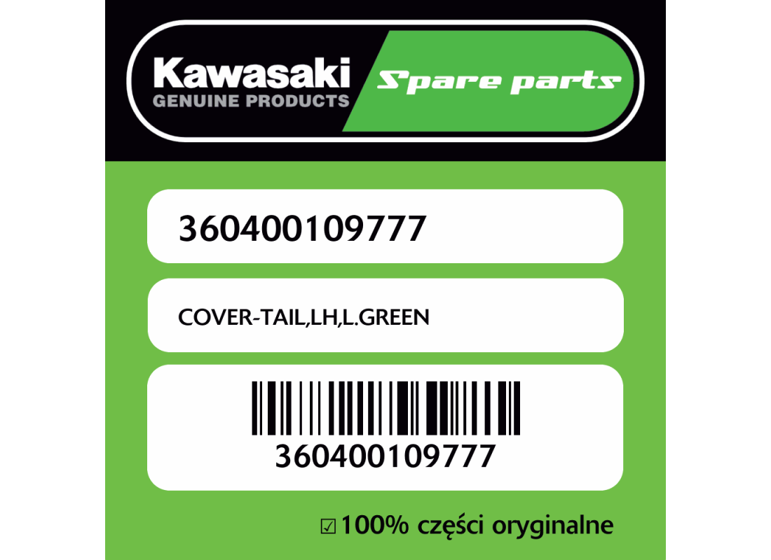 COVER-TAIL,LH,L.GREEN