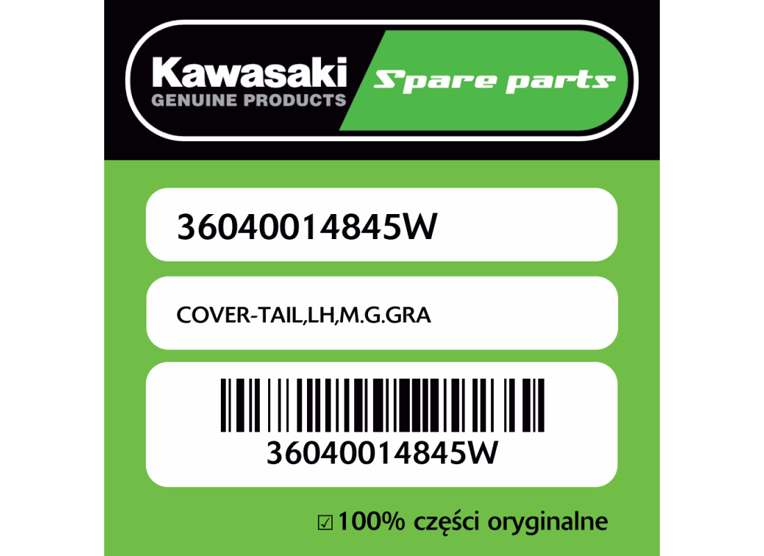 COVER-TAIL,LH,M.G.GRA