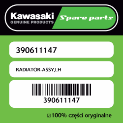 Chłodnica lewa strona Kawasaki