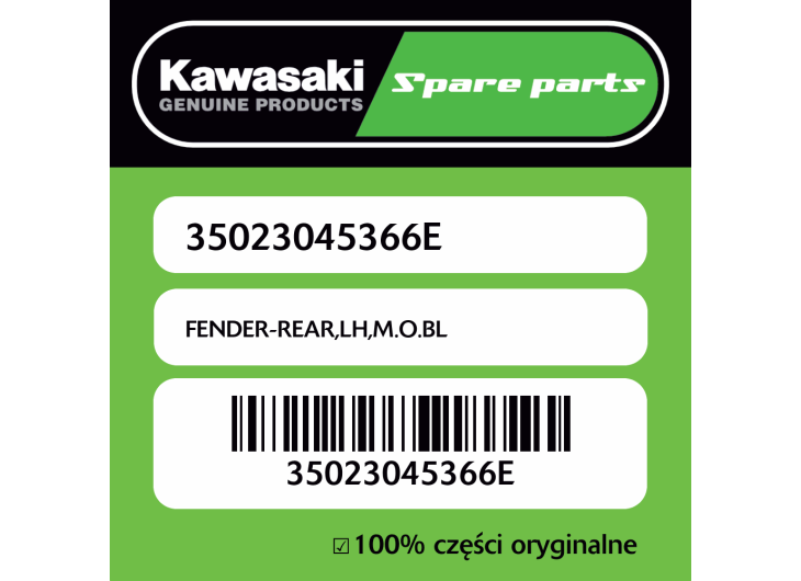 FENDER-REAR,LH,M.O.BL