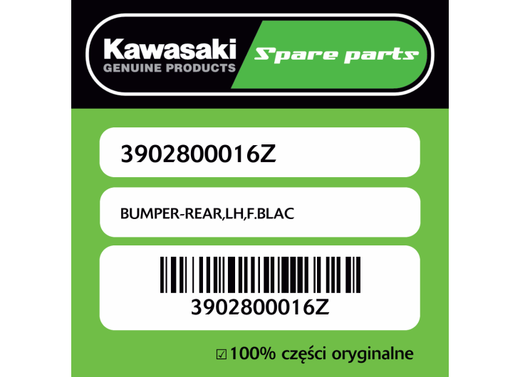 BUMPER-REAR,LH,F.BLAC