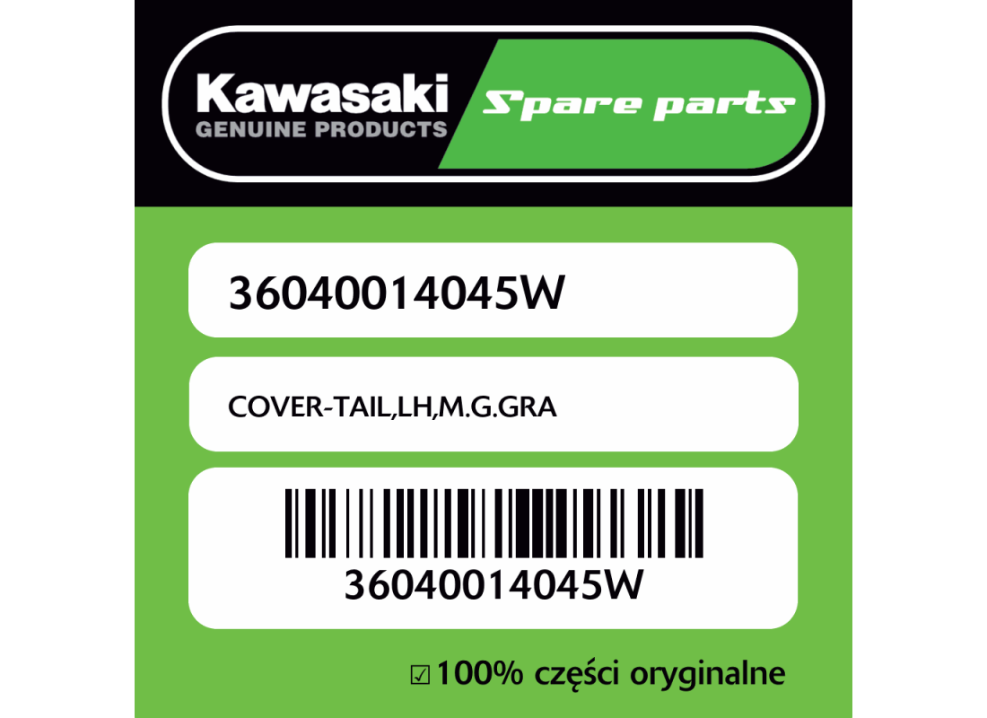 COVER-TAIL,LH,M.G.GRA