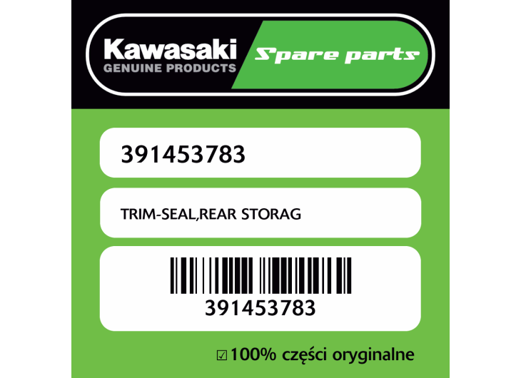 TRIM-SEAL,REAR STORAG