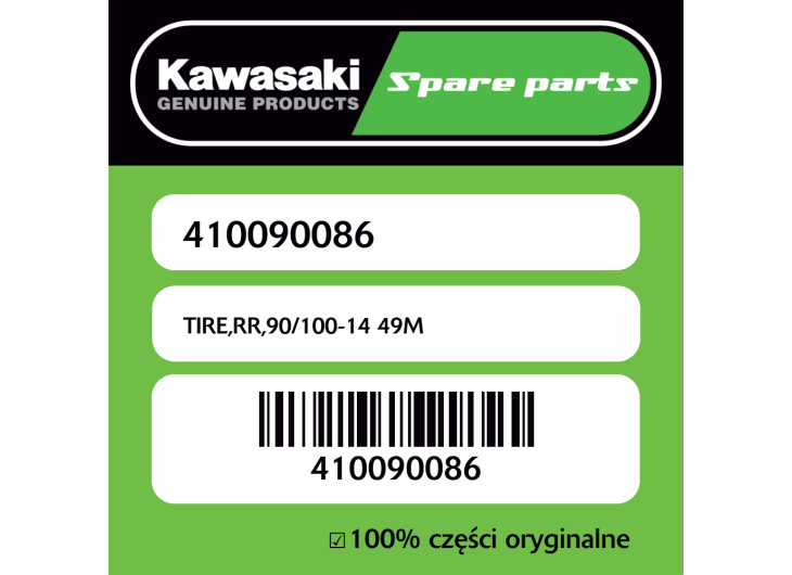 TIRE,RR,90/100-14 49M
