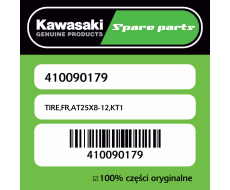 TIRE,FR,AT25X8-12,KT1