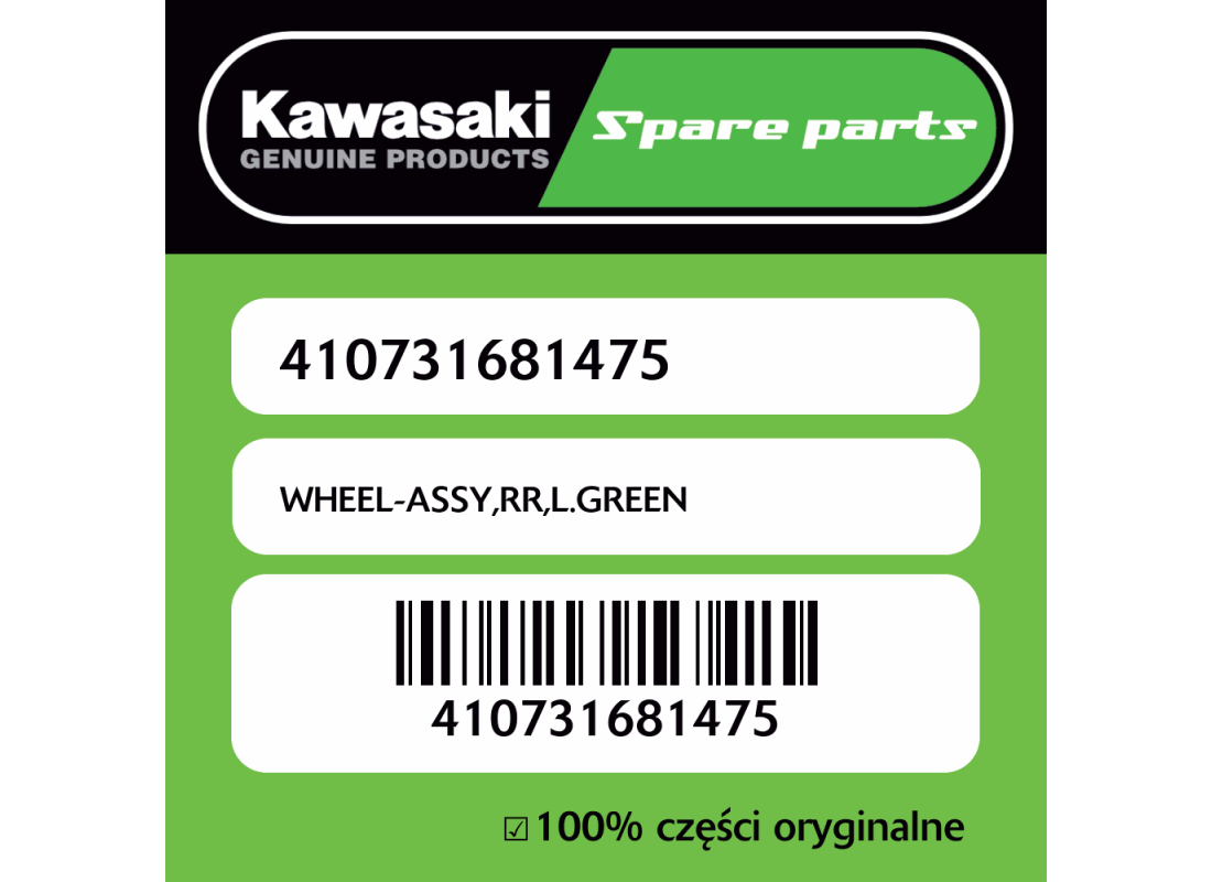WHEEL-ASSY,RR,L.GREEN
