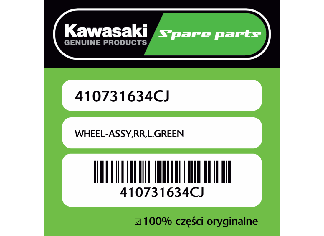 WHEEL-ASSY,RR,L.GREEN