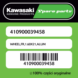 WHEEL,FR,1.60X21,ALUM
