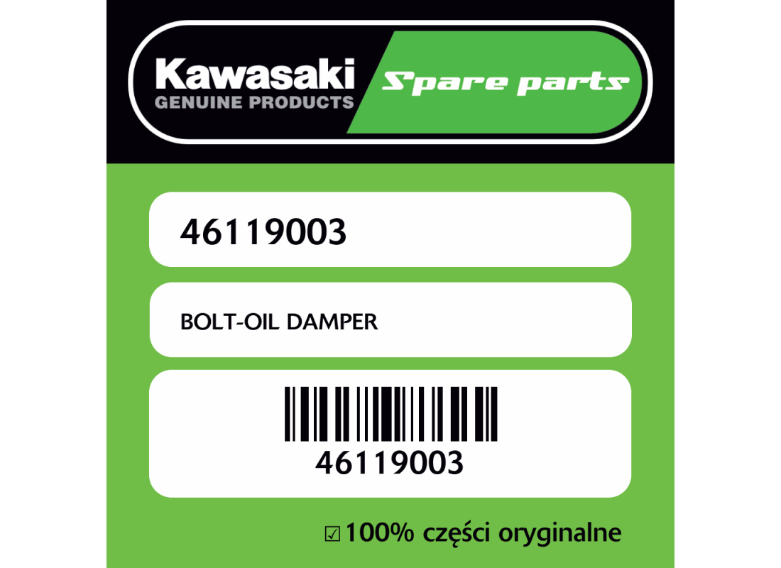 Śruba amortyzatora olejowego Kawasaki