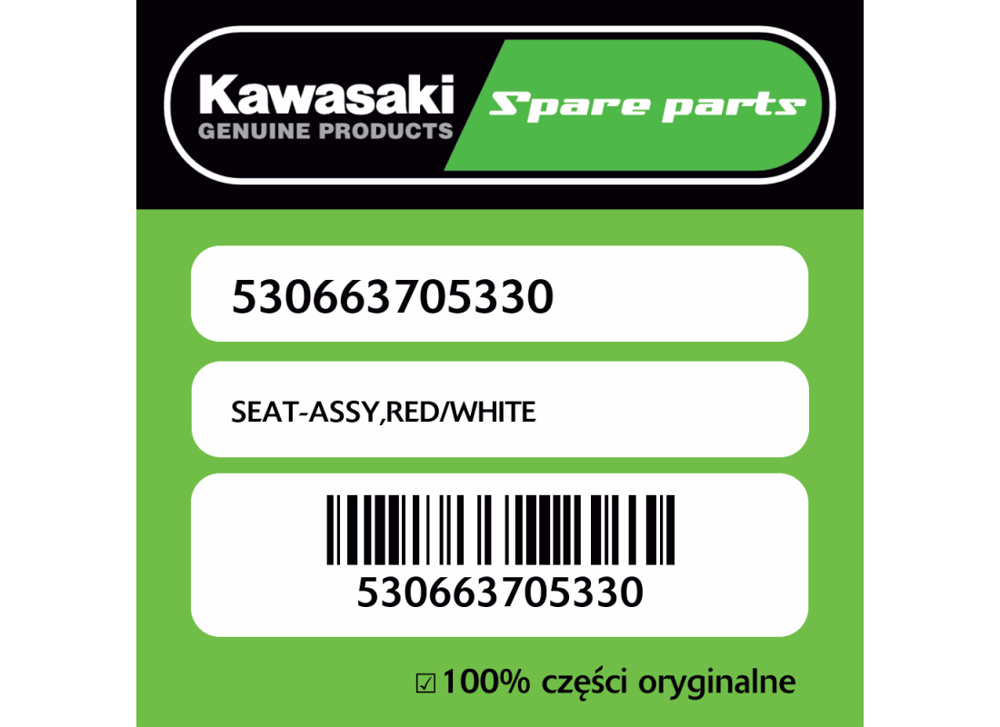 SEAT-ASSY,RED/WHITE