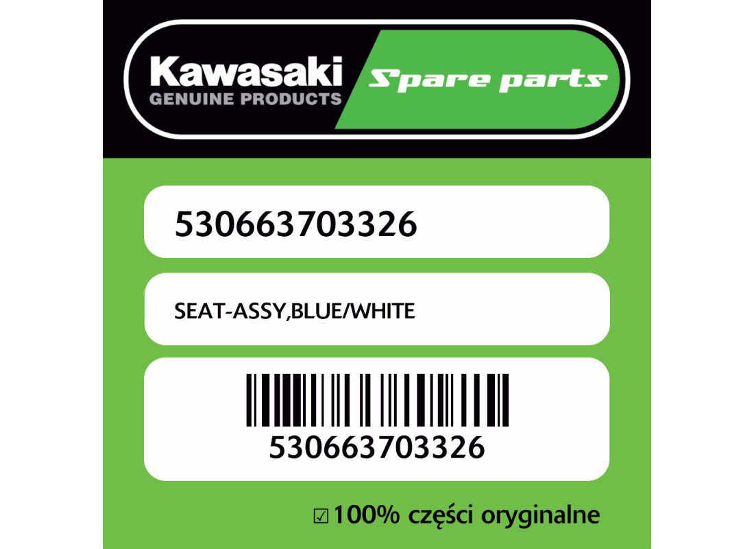 SEAT-ASSY,BLUE/WHITE