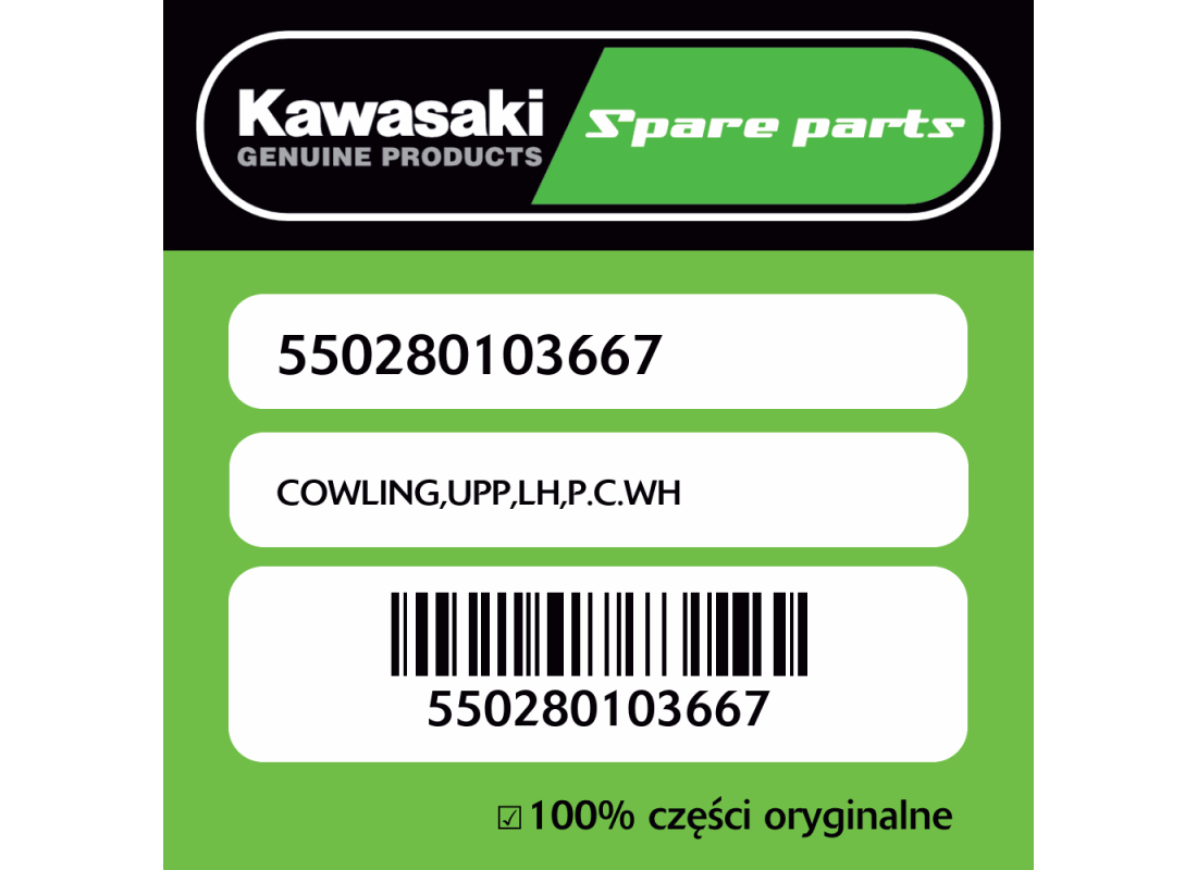 COWLING,UPP,LH,P.C.WH