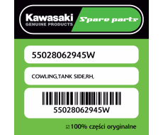 Obudowa zbiornika prawa Kawasaki
