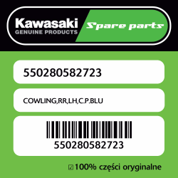 COWLING,RR,LH,C.P.BLU