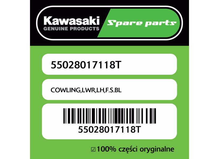 Owiewka dolna lewa F.S.BL Kawasaki