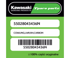 Owiewka dolna prawa CARBON Kawasaki