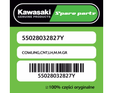 Owiewka centralna lewa M.M.GR Kawasaki