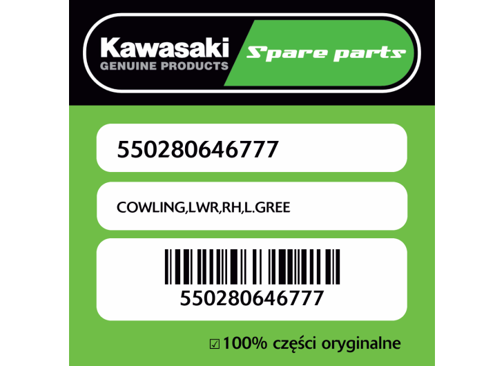 COWLING,LWR,RH,L.GREE