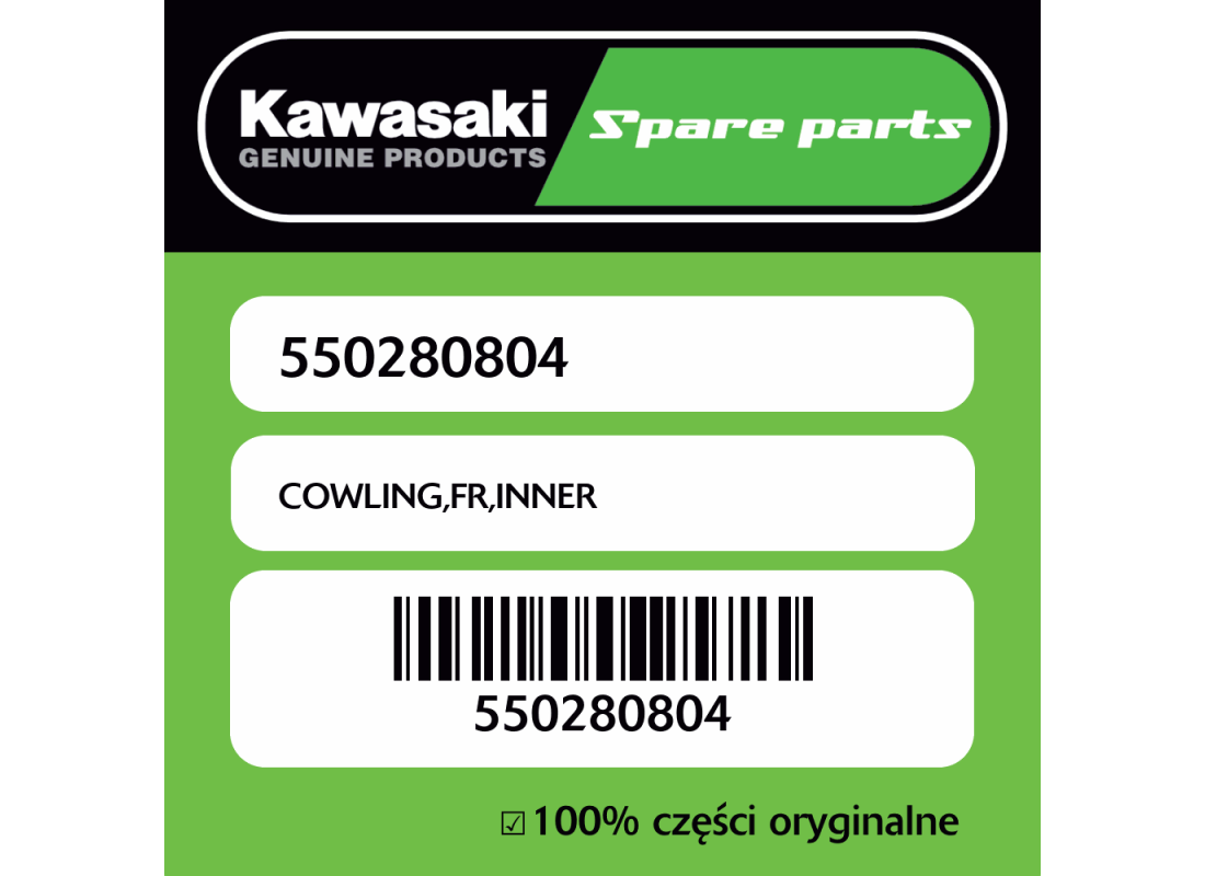 Owiewka przednia wewnętrzna Kawasaki