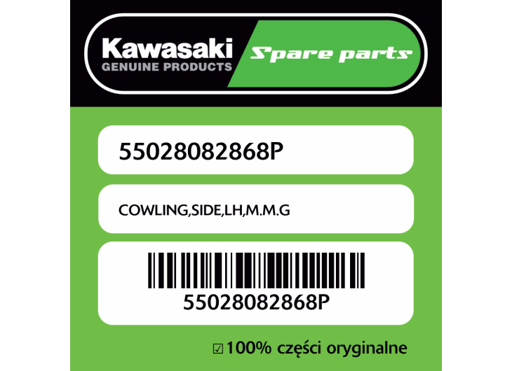 Owiewka boczna lewa M.M.G Kawasaki