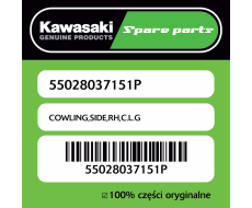 Owiewka boczna prawa C.L.G Kawasaki