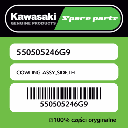 Owiewka boczna lewa Kawasaki
