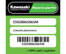 Owiewka boczna przednia prawa M. Kawasaki