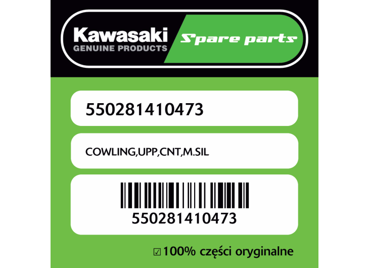 Owiewka górna centralna M.SILVER Kawasaki