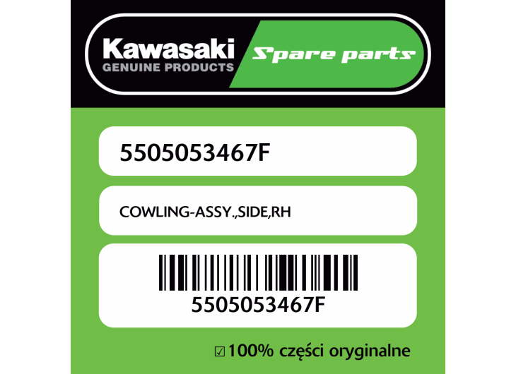 Owiewka boczna prawa Kawasaki