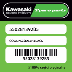 Owiewka boczna lewa BLACK...