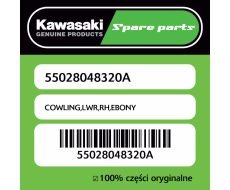 Owiewka dolna prawa EBONY Kawasaki