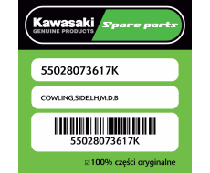 Owiewka boczna lewa M.D.B Kawasaki