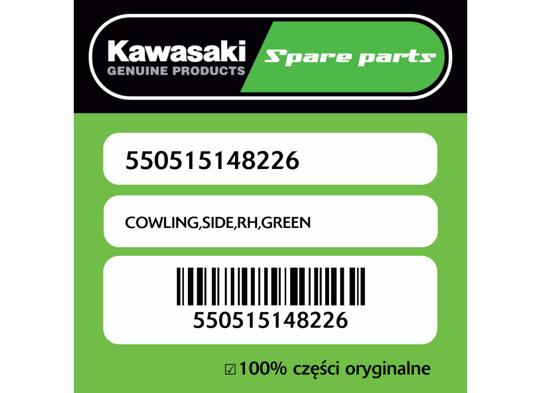 COWLING,SIDE,RH,GREEN
